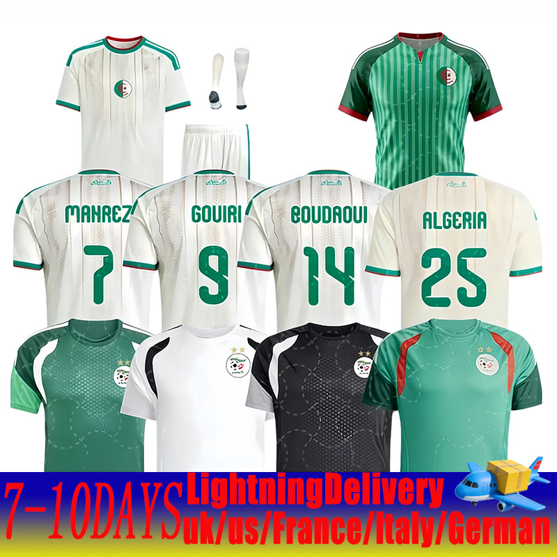 2026 World Couiri Amoura Moussa Boudaoui Houssem Aouar Rayan Ait-nouri Benrahma Camisetas Algeria Football Buyers' Pickup Maillot Algerie Soccer Jersey Gs