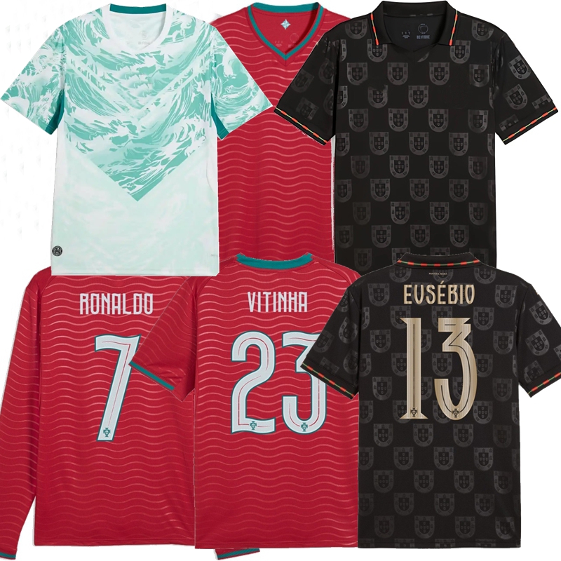 Portugal RONALDO soccer jerseys 2025 2026 2027 NETO BERNARDO VITINHA R.LEAO JOAO FELIX B.FERNANDES TRINCAO EUSEBIO N.MENDES 25 26 27 national football MEN KIDS shirts