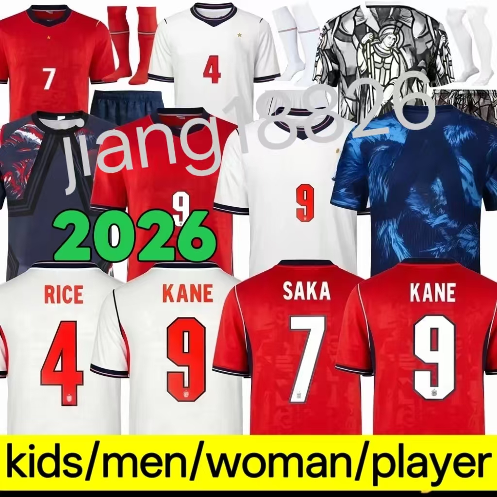 2026 Maglia Da Calcio Della Coppa Del Mondo D'inghilterra Maglia Da Calcio Retr…