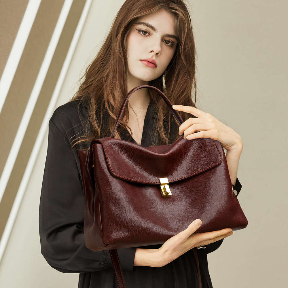 Luxury Shoulder Bags Totes Hobo Women Handbags Simple Versatile Genuine Leather Stylish Unique Design SENYY