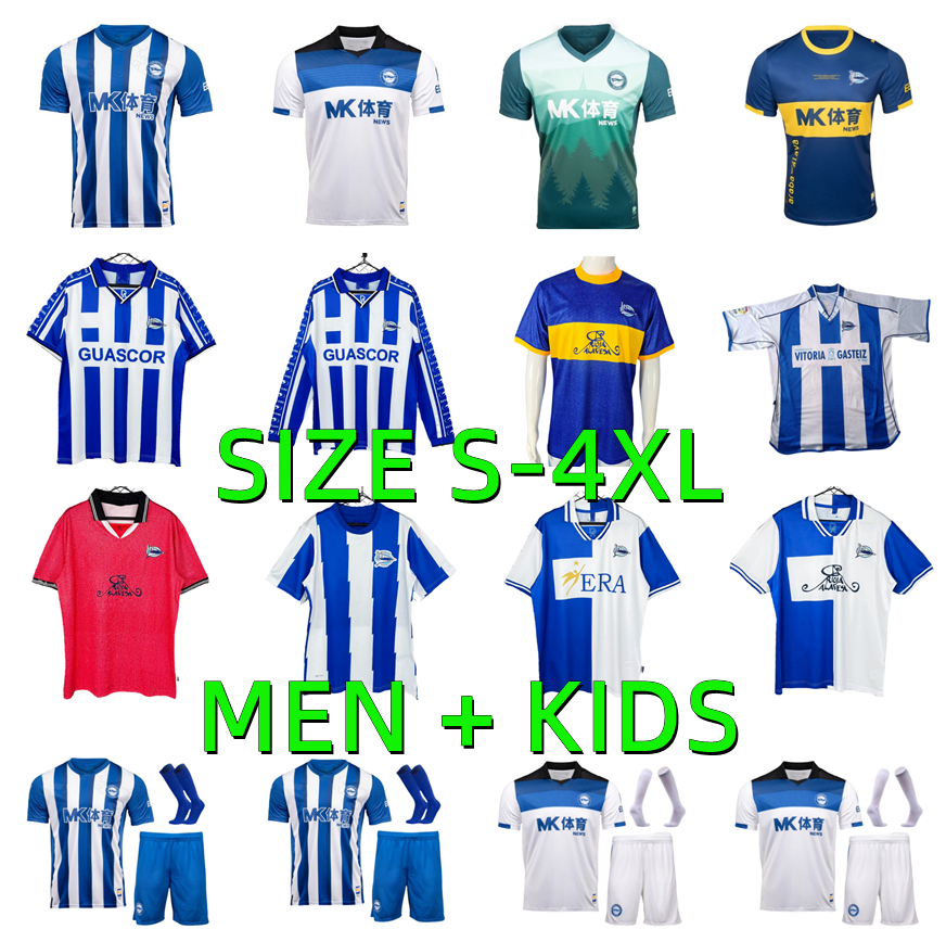 25 26 Deportivo Alaves soccer jerseys 2025 2026 LEJEUNE DUARTE ABQAR RIOJA SYLLA DE LA FUENTE ALKAIN GURIDI 1998 1999 2000 2001 2003 2004 2011 2012 Retro football shirt