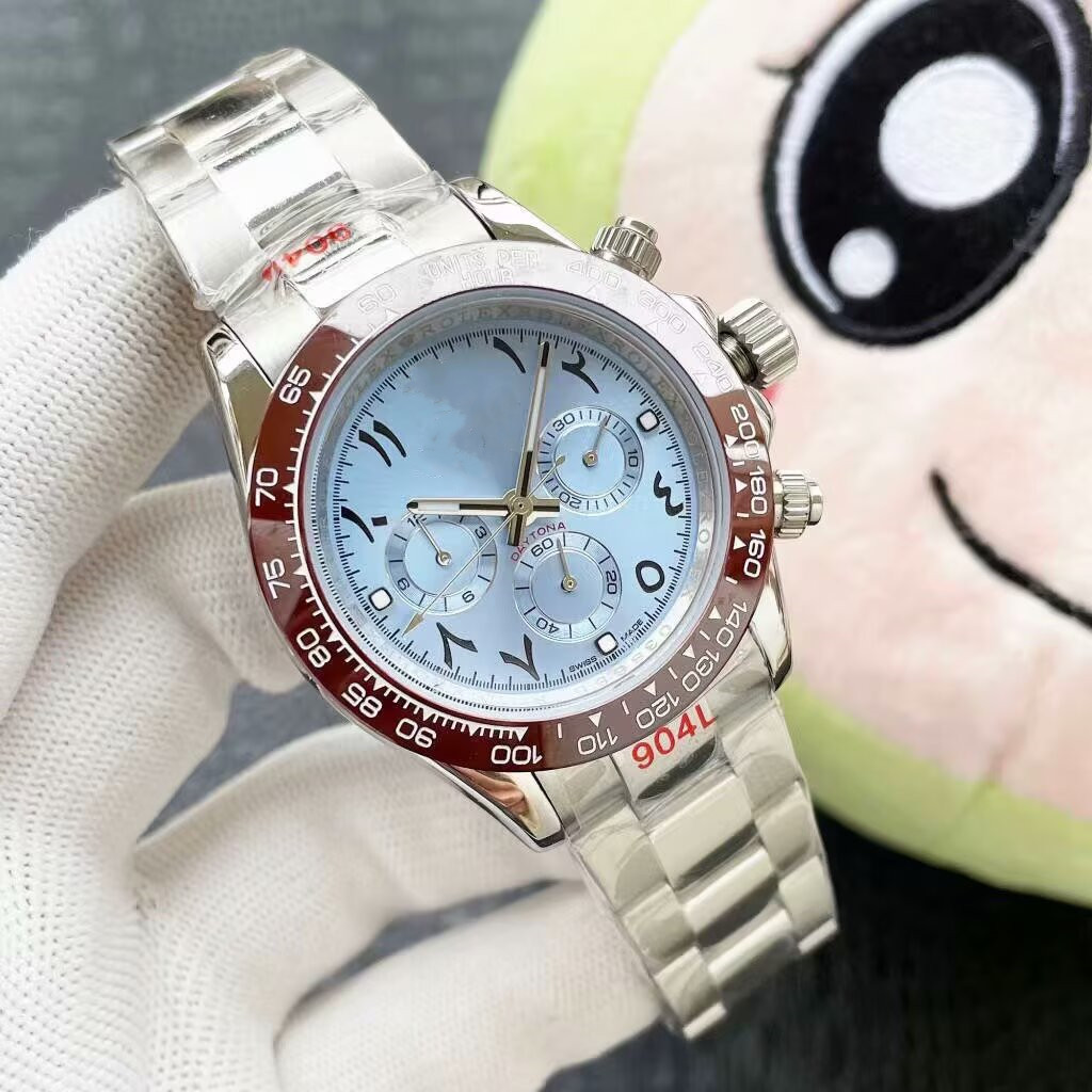 luxury mens DAYTONGNA automatic gold Mechanical Watches wristwatch man full Stainless steel Sapphire Luminous Couples Folding Business Wristwatches #88