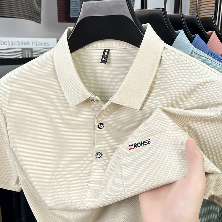 Summer New Men's Cotton Short-sleeve T-shirt High-end Polo Shirt With Turn-down Collar Loose Fit Designer T-shirt Polo Designer Hoodie Casual Wit