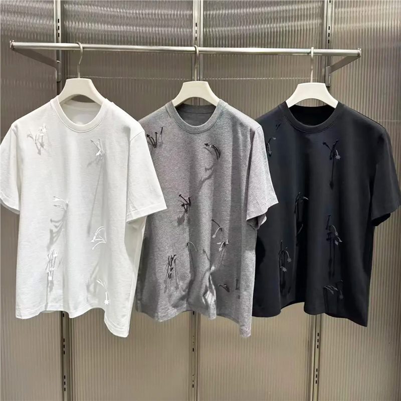 Designer T-shirt In High-end Women's Clothing 2026 Spring New Short-sleeve T-shirt Designer Hoodie With Round Polo Neck Embroidery Tassels Loose Fit Casual Top