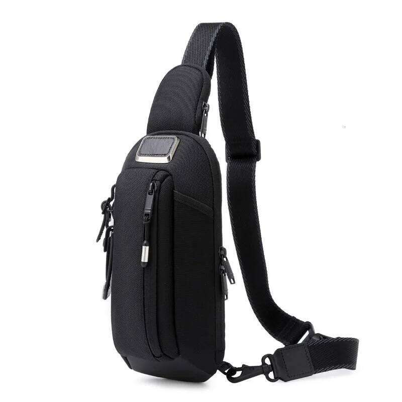 Ballistic Nylon Chest Pack for Men, Sports Casual Sling Crossbody Bag Shoulder Daypack 373050
