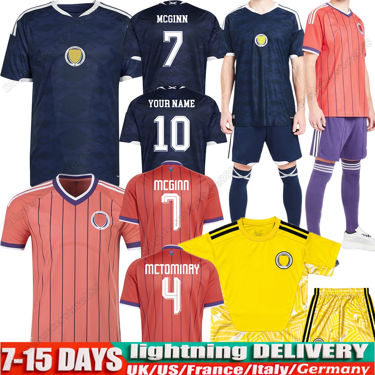 2026 scotland football shirt Soccer Jerseys ROBERTSON McTominay McGREGOR SHANKLAND MCGREGOR Home maillot goalkeeper men kids kits set unifrom Training