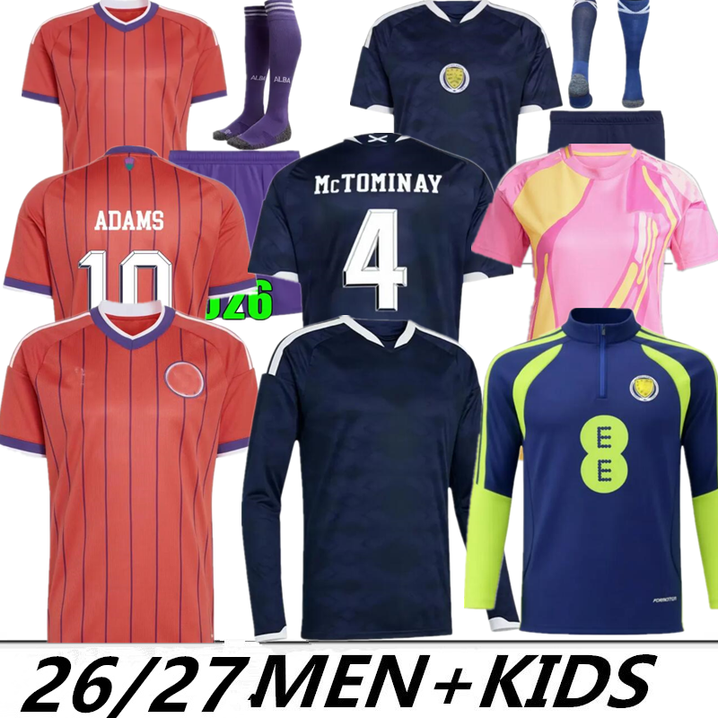 2026 World Cup Scotland football shirt Soccer Jerseys away home Special edition TIERNEY ROBERTSON CHRISTIE McGREGOR McGINN McKENNA men kit kids uniforms 16-4XL