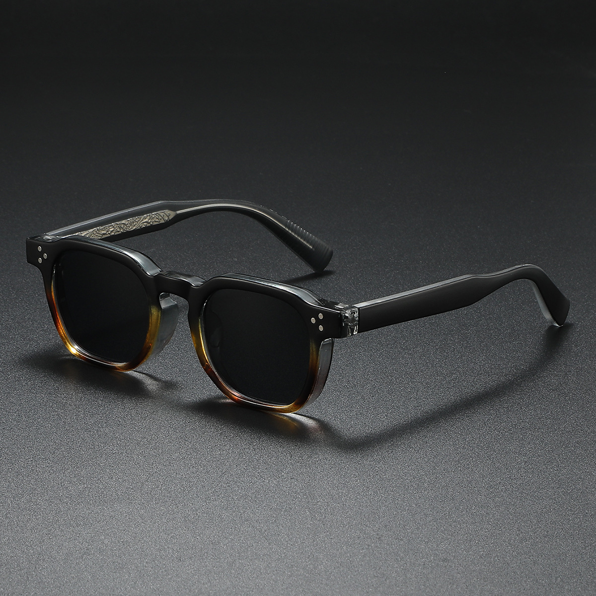 Designer Luxury Brand 2026 New Cross-border Square Frame Polarized Sunglasses Fashion Men's And Women's Rivet Sunglasses Outdoor Sports Sung - view 8