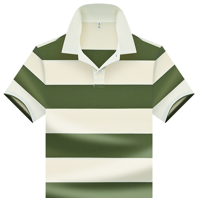 Popular Version Summer New Striped Cotton Designer Polo Hoodie Men's Shirt Casual Designer T-shirt Pineapple Pattern Fashionable Turn-down Collar For Men