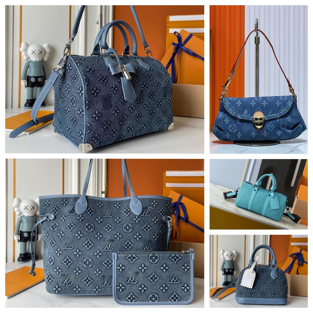 blue handbag denim luxury designer woman crossbody shoulder bags purse cross body womens designers handbags bag