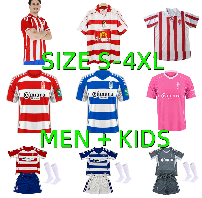 XXXL 4XL 25 26 Granada CF soccer jerseys 2025 2026 L.WILLIAMS OSCAR NAASEI S.FAYE P.ALEMAN A.SOLA RODELAS R.ALCARAZ 1997 1998 2005 2006 RETRO football shirt Men kids kit