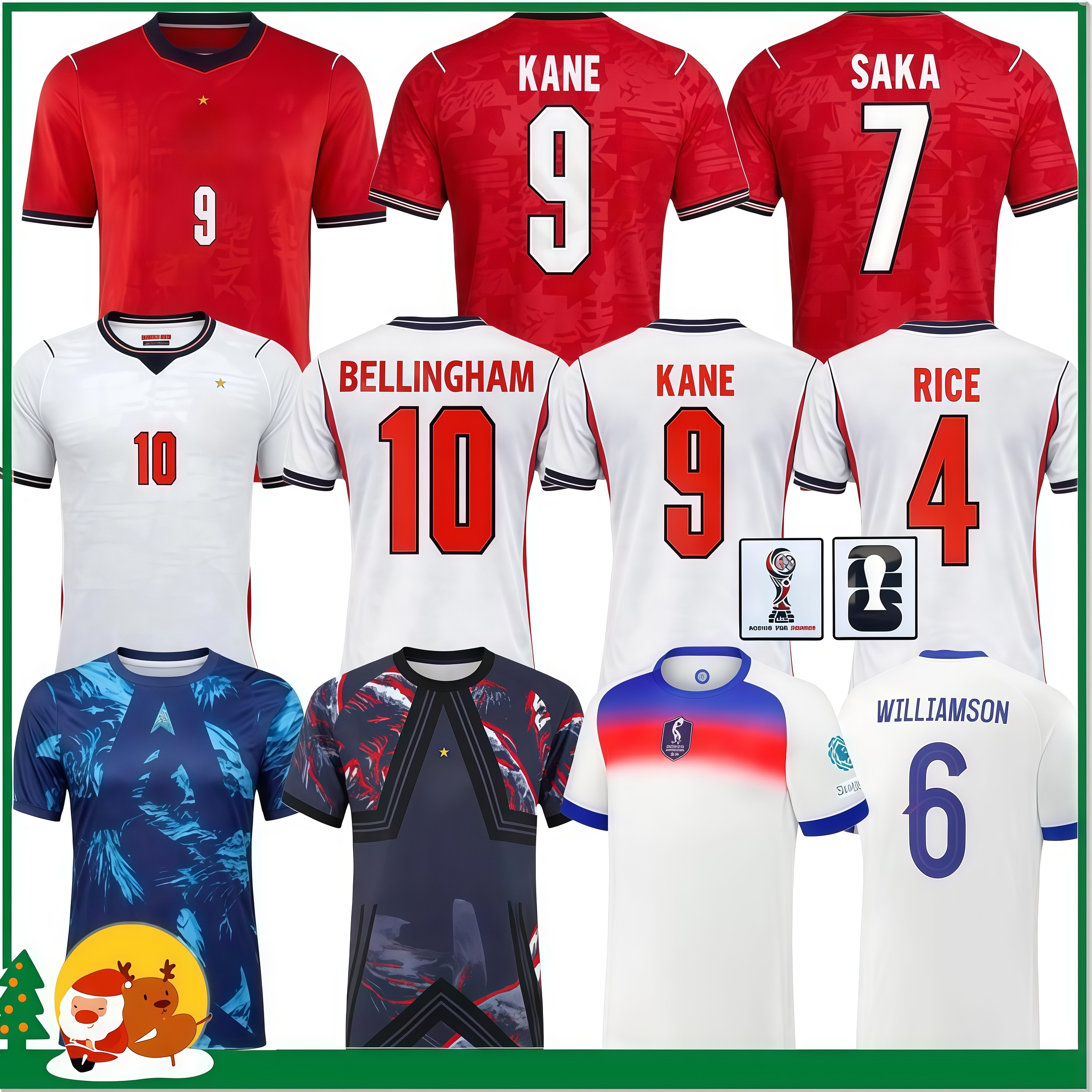 2026 ENGLAND World Cup 26 27 KANE Soccer Jerseys SAKA Player Version PALMER RICE england Football Shirts FODEN kids kit Women Men Goalkeeper sports training