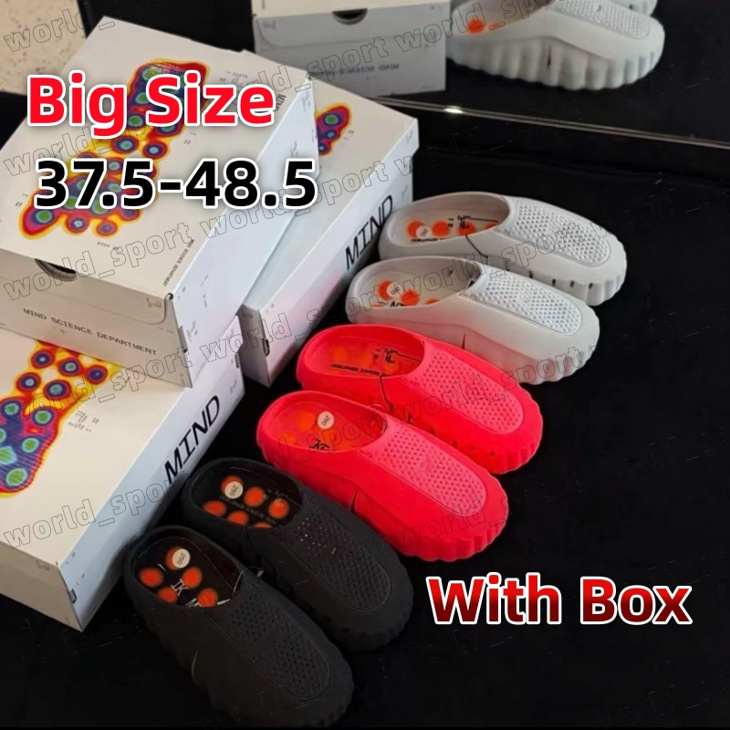 Designer mind 001 slides 002 Running Shoes for Men Women Pre-match Tech Comfortable Slippers Light Bone Solar Red Black Chrome Light Smoke Grey Fashion Shoe Size 36-47.5