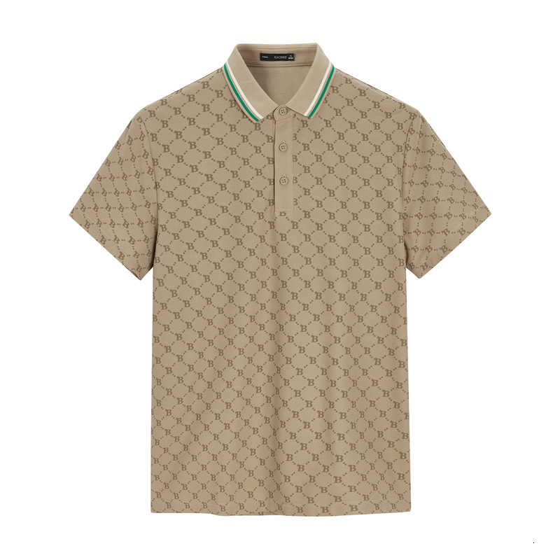 Fashion Trend Men's Summer New Polo Shirt Full Designer T-shirt Body Print Turn-down Polo Collar Designer Hoodie Short Sleeve T-shirt