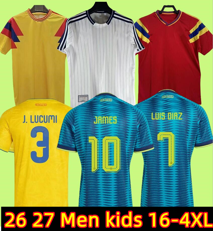 2026 2027 colombia Centenary soccer jersey 100-years anniversary Women 26 27 james LUIS DIAZ L.DIAZ J.LERMA Copa America Home away men kids kit Football fans player