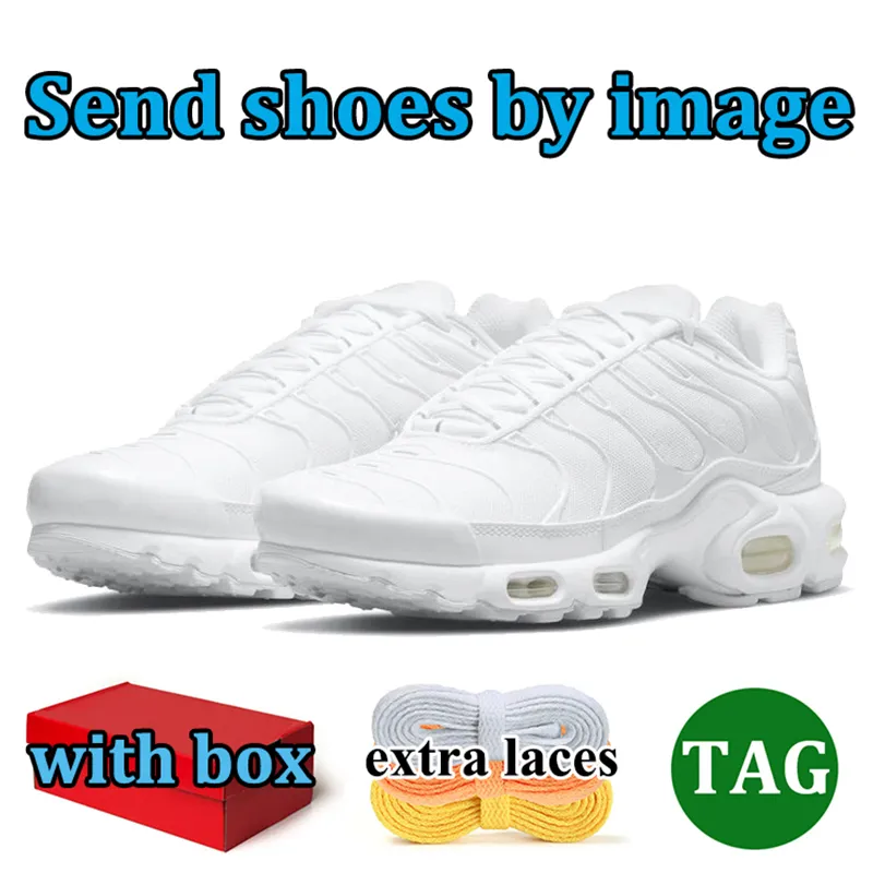 With Box tn plus running shoes Mens Sneakers Triple White Black Sky Unity Gradient Tennis Breathable House Yellow Blue Trainers Outdoor Sports