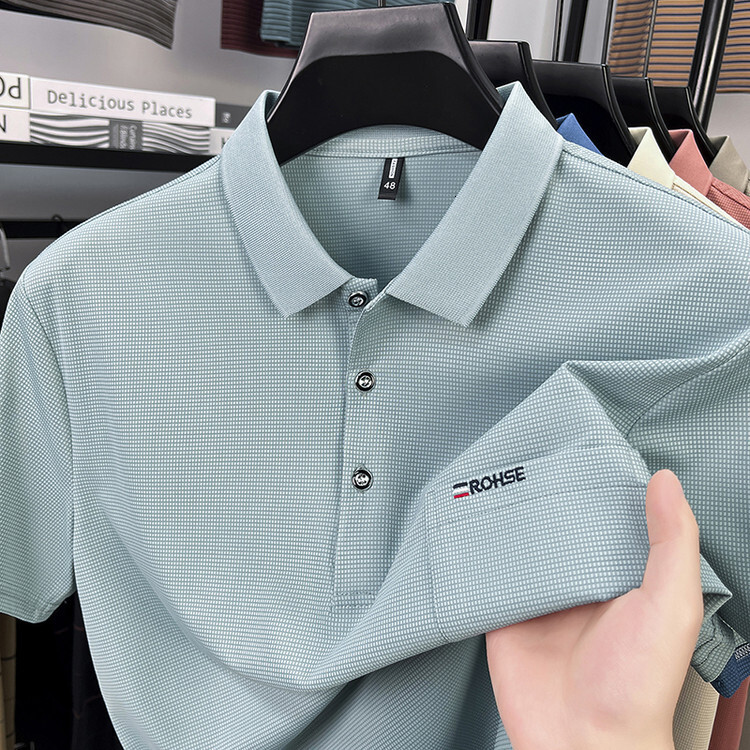 Summer New Men's Cotton Short-sleeve T-shirt High-end Polo Shirt With Turn-down Collar Loose Fit Designer T-shirt Polo Designer Hoodie Casual Wit