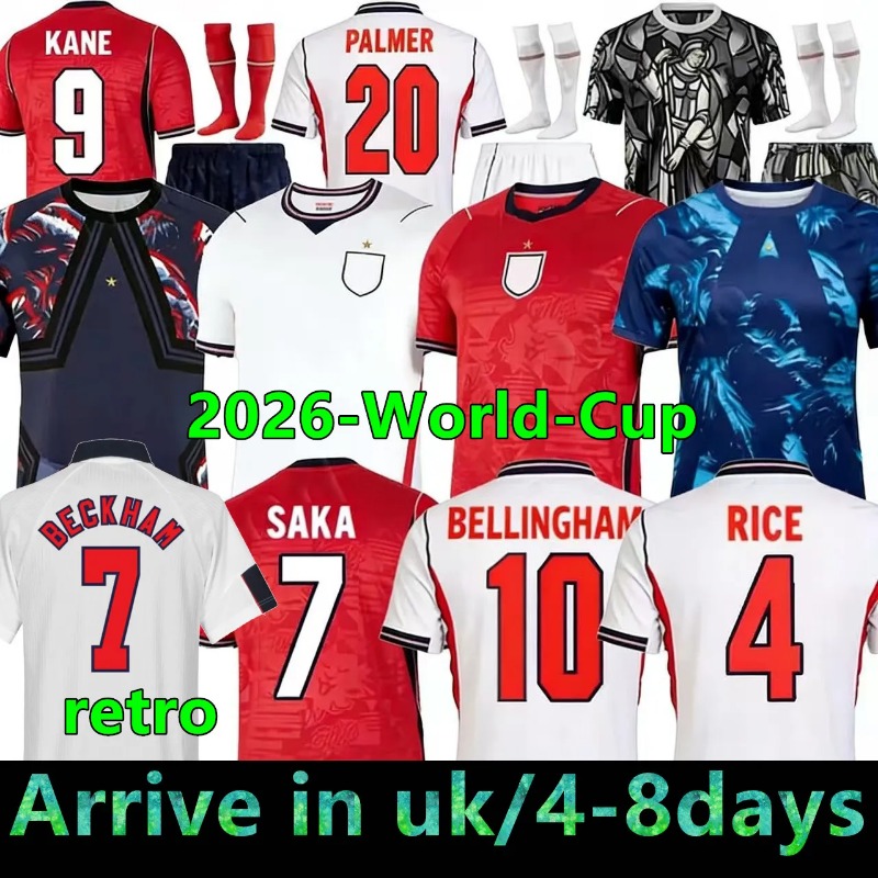 england world cup 2026 Soccer Jersey Men Kids KANES BELLINGHAMS MAINOOS BOWEN RICE FODEN GORDON TONEY PALMER PICKFORD Football Shirt Soccer Uniforms WOMEN 2025 26 27