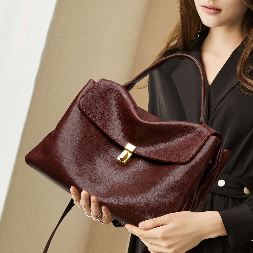 Luxury Shoulder Bags Totes Hobo Women Handbags Simple Versatile Genuine Leather Stylish Unique Design SENYY