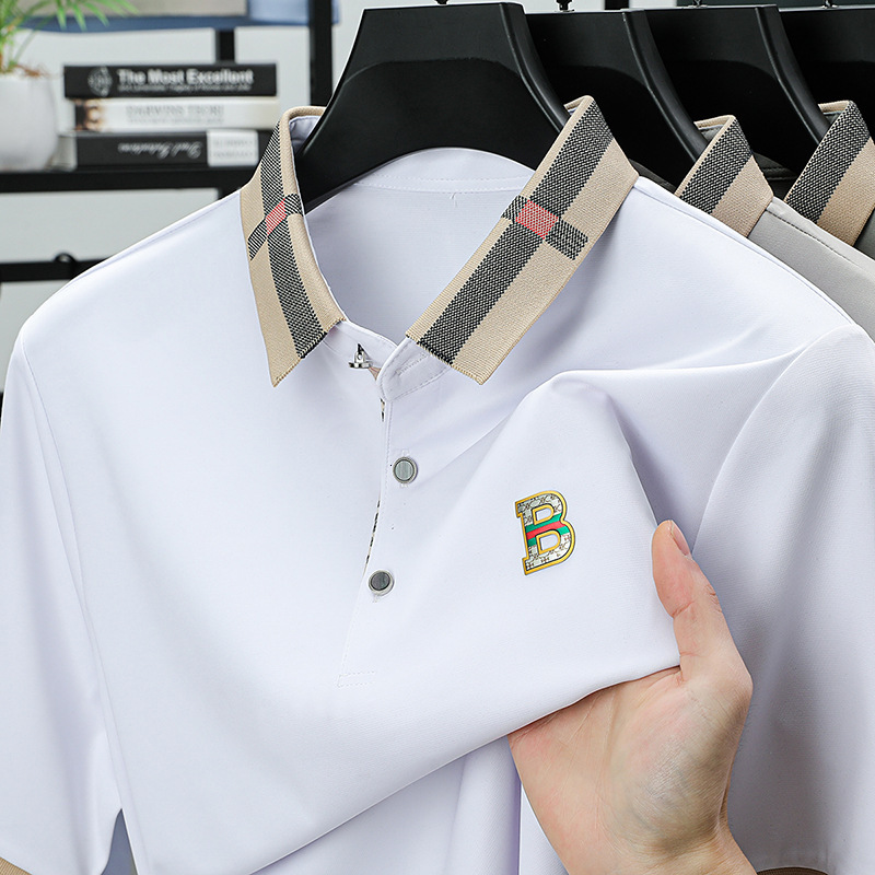 Designer T-shirt Designer Hoodie Ready-to-ship Mulberry Silk Casual Solid Color Men's Short-sleeve T-shirt Summer Short-sleeve Men's T-shirt