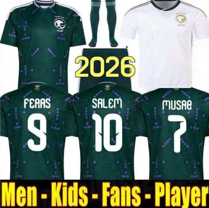 2026 2027 Saudi Arabia socer jersey 26 27 Firas Al-Buraikan Musab Al-Juwayr Saud Abdulhamid Hassan Tambakti football shirts home away fans player version man kids kit