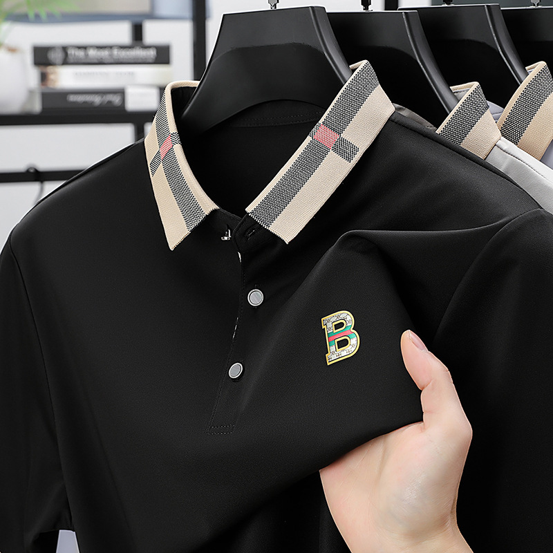 Designer T-shirt Designer Hoodie Ready-to-ship Mulberry Silk Casual Solid Color Men's Short-sleeve T-shirt Summer Short-sleeve Men's T-shirt