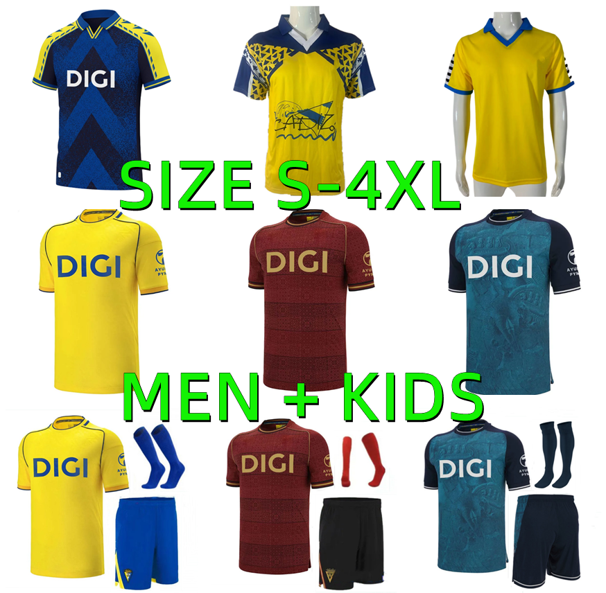 2025 2026 CadizS soccer jerseys Retro 1983 1991 1992 camisetas de futbol 25 26 CAMISETA SUSO FALI BRIAN IZA ONTIVEROS TABATADZE ALEX 83 84 91 92 men kids football shirt
