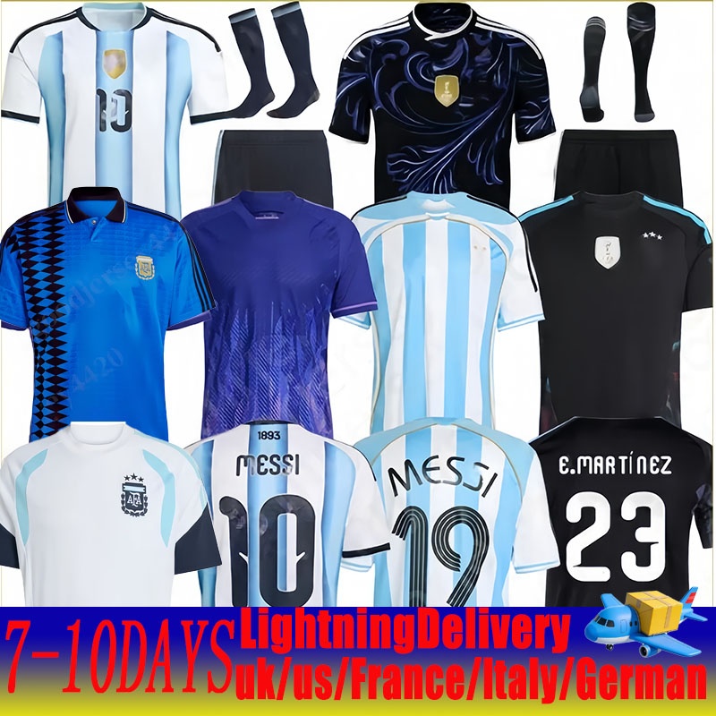 2026World Cup 2025 Argentina star Soccer Jerseys MESSlS Fans Player retro 78 86 94 96 00 01 06 10 DYBALA MAC ALLISTER DI MARIA MARTINEZ DE PAUL 25 26 27