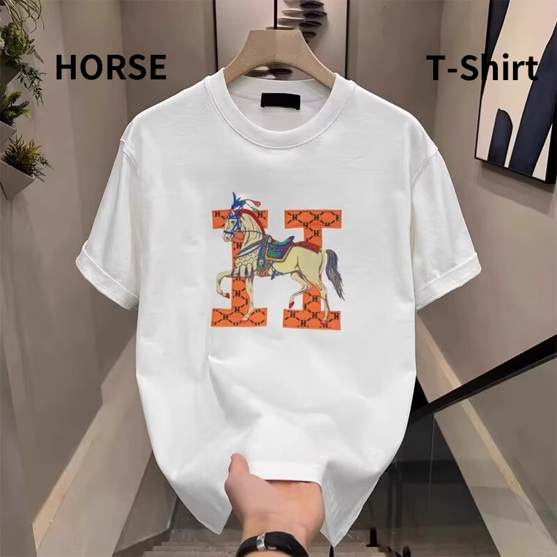 Luxury Fashion 2026 New Trendy Short Sleeve T-Shirt for Men, Casual Loose Summer Top, Minimalist Letter Print Streetwear free shipping