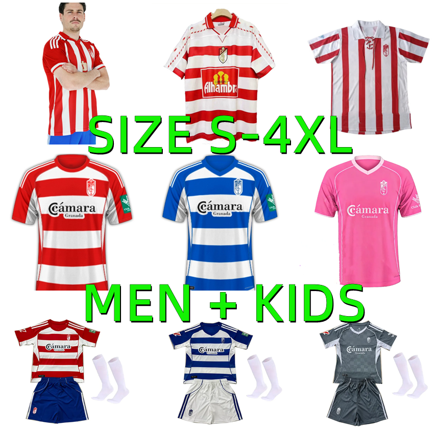 camiseta 2025 2026 Granada CF soccer jerseys 1997 1998 2005 2006 RETRO M.UZUNI CALLEJON A.PUERTAS SORO 25 26 Granada JesUs Vallejo Shon F.DIEDHIOU C.NEVA football shirts