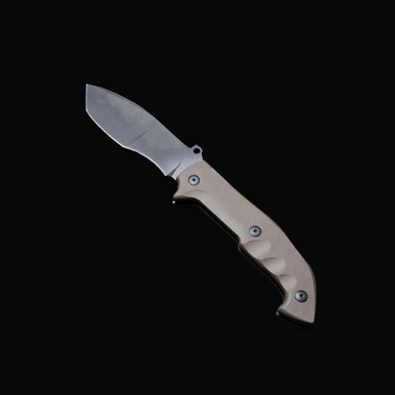 FOX-500- Multi-functional tactical folding knife, nylon fiber knife case, N690 steel wilderness survival hunting knife
