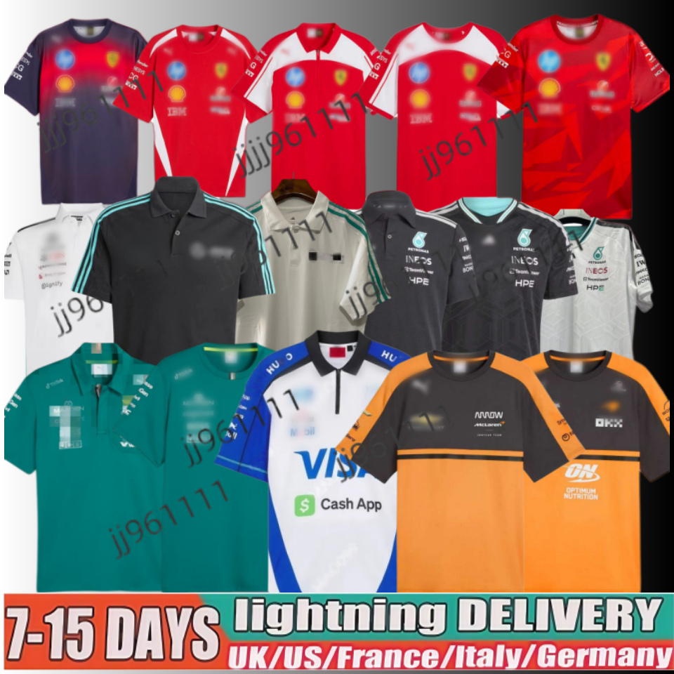 2025 Aston Martin Men's T-Shirts Jersey Mercedes Alonso T-shirt F1 24 25 Official Mens Fernando T-Shirt Casual Stroll POLO Car Motorsport Formula 1 F1 Racing Suit Shirt