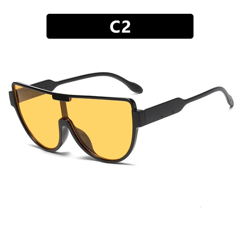Designer Luxury Brand Outdoor Sports Sunglasses Fashion Large Frame Integrated Women's Pilot Sunglasses Street Style Sunglasses Fashion Street St