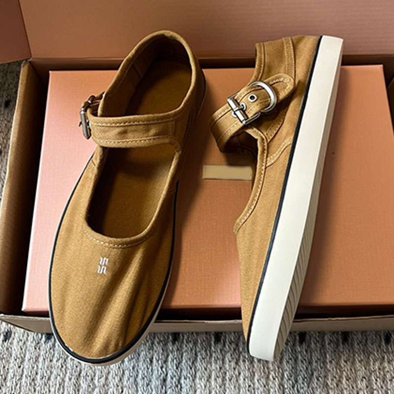 Chic Casual style Drill ballerinas Ladies Outdoor Leisure Embroidered drill sneakers fashion designer Drill Sneakers summer walk Drill Mary Jane shoes