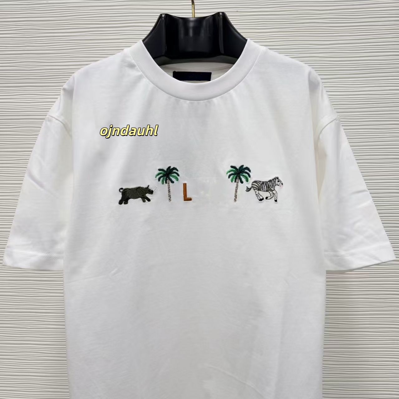 designer T-shirt shirt t shirt Men's short sleeve Embroidered short-sleeved round-neck shirt Summer casual T-shirt 100% cotton breathable T-shirt