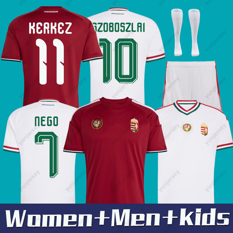 Hungary Soccer Jersey 2026 Home and away SALLAI SCHAFER SZOBOSZLAI ORBAN KERKEZ world cup Nationa team kit kid 26 27 football shirts
