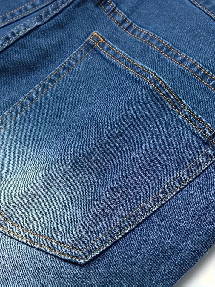 MenS Distressed Fashion Jeans - Street Style Comfortable Stretch Denim with Ripped Detail Versatile for All Seasons Everyday 260618CJ - view 4