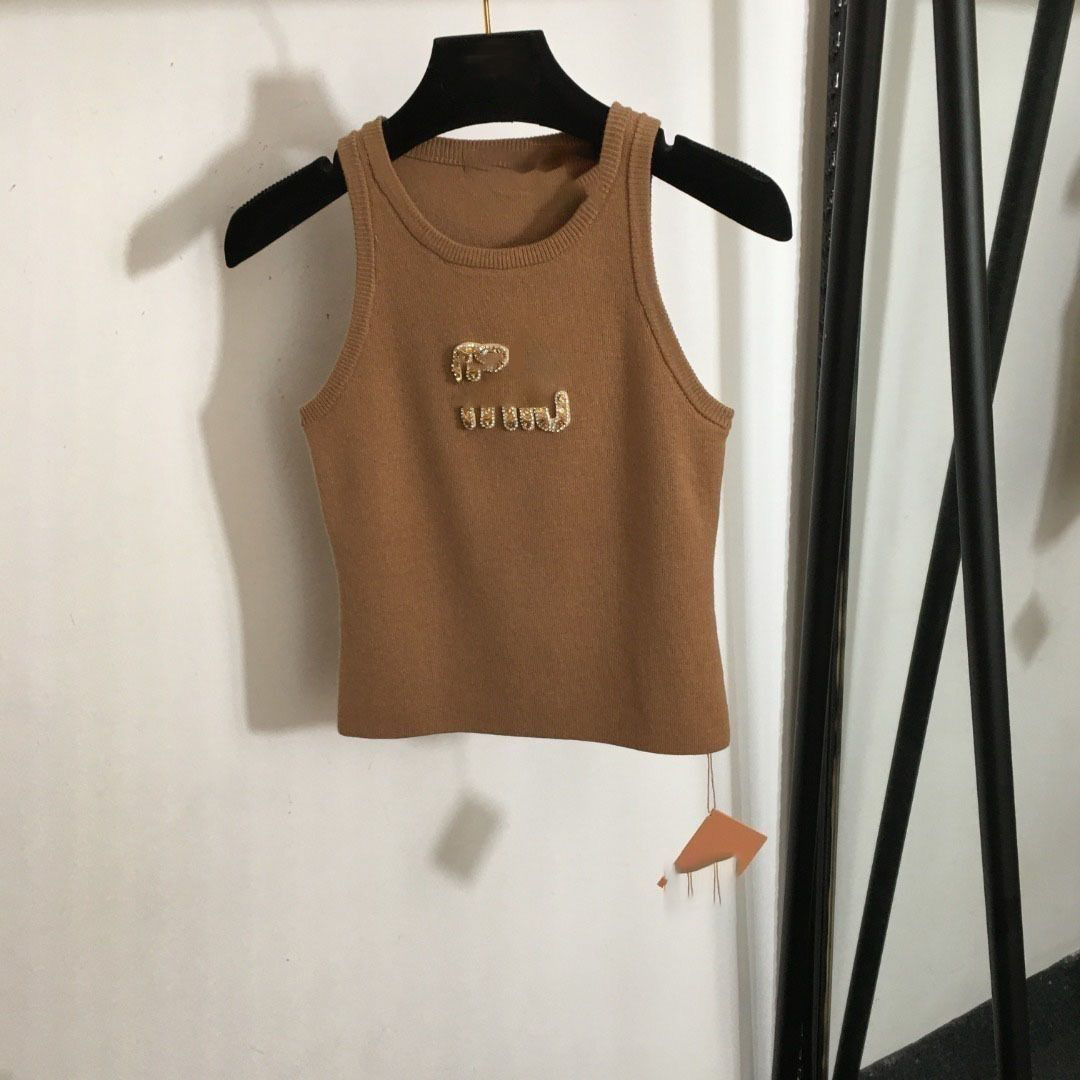 womens tanks top designer tank top women designer luxury vest sleeveless camis pure cotton fashionable knitted camisole tees s-l