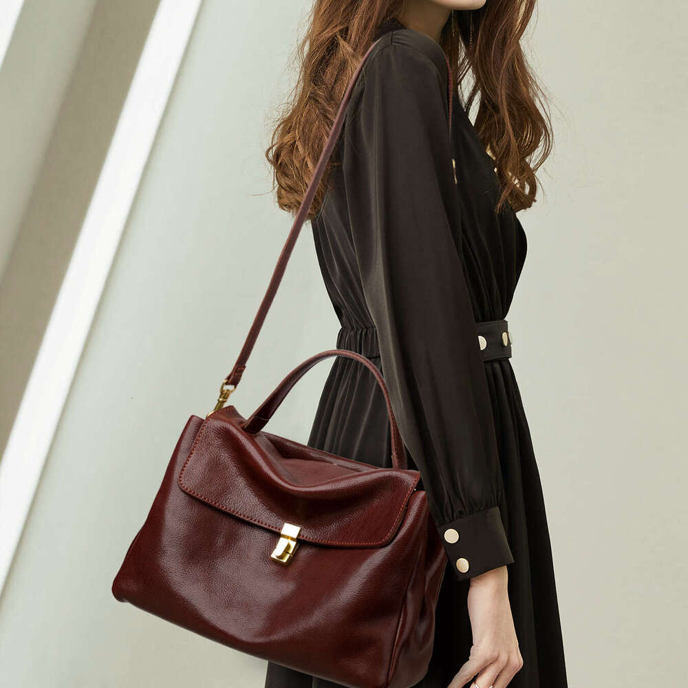 Luxury Shoulder Bags Totes Hobo Women Handbags Simple Versatile Genuine Leather Stylish Unique Design SENYY