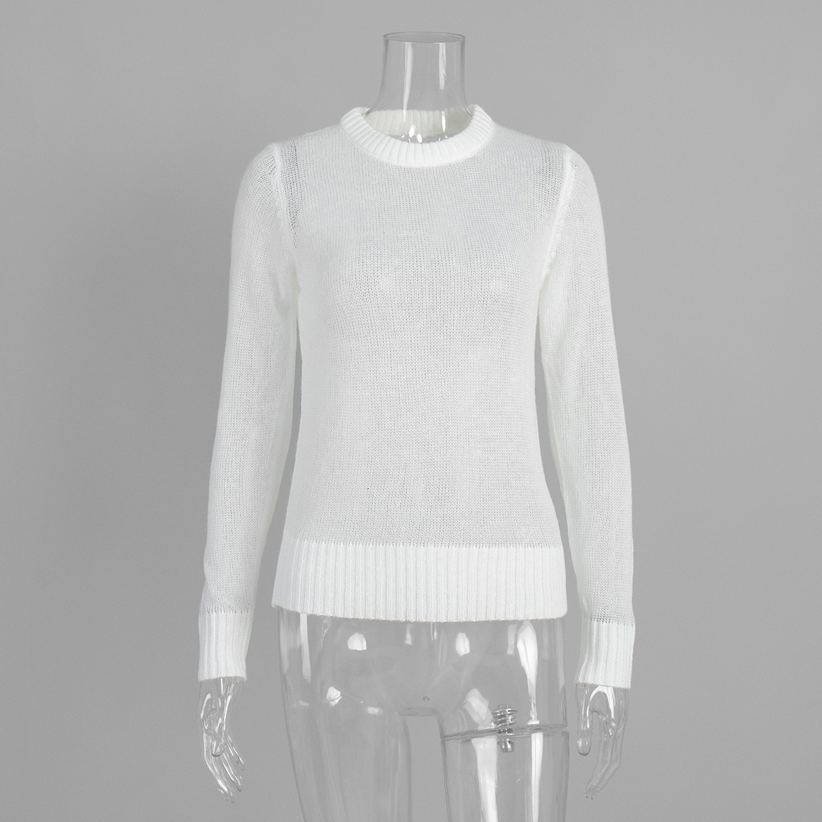 Luxury Brand Designer Mohair Round Neck Pullover Sweater 2026 Spring/Summer New Comfortable Knit Semi-Sheer Sweater for Women