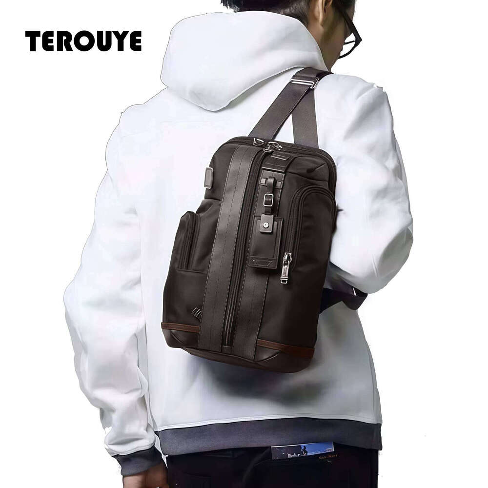 Ballistic Nylon Shoulder Business-Casual Crossbody Bag Convenient Men's Single-Shoulder Bag TEROUYE