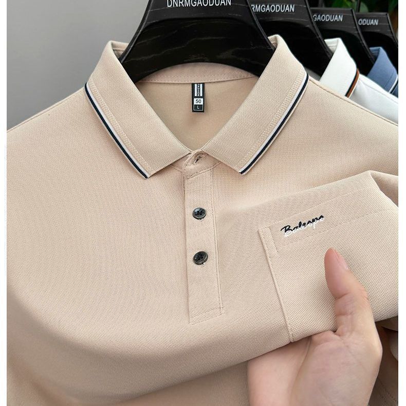 Summer Polo New Men's Short-sleeve T-shirt With Real Pocket Embroidery Turn-down Collar Designer T-shirt POLO Shirt Designer Hoodie Business Half-sleeve Outfit