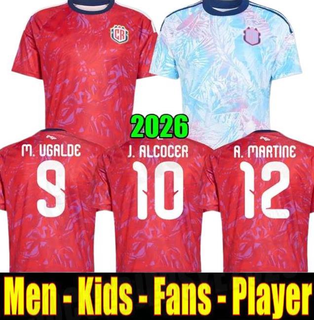 2026 World Cup Costa Rica soccer jerseys MEN KIT national team CONTRERAS CAMPBELL BENNETTE TEJEDA VENEGAS RUIZ AGUILERA SALAS 26 27 football shirt