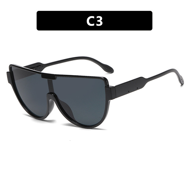 Designer Luxury Brand Outdoor Sports Sunglasses Fashion Large Frame Integrated Women's Pilot Sunglasses Street Style Sunglasses Fashion Street St