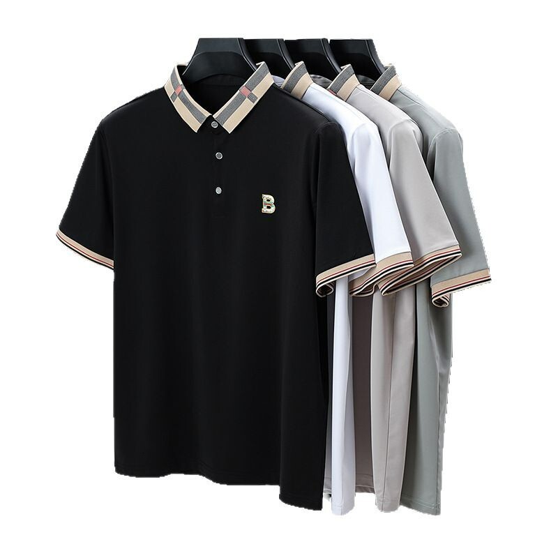 Designer T-shirt Designer Hoodie Ready-to-ship Mulberry Silk Casual Solid Color Men's Short-sleeve T-shirt Summer Short-sleeve Men's T-shirt