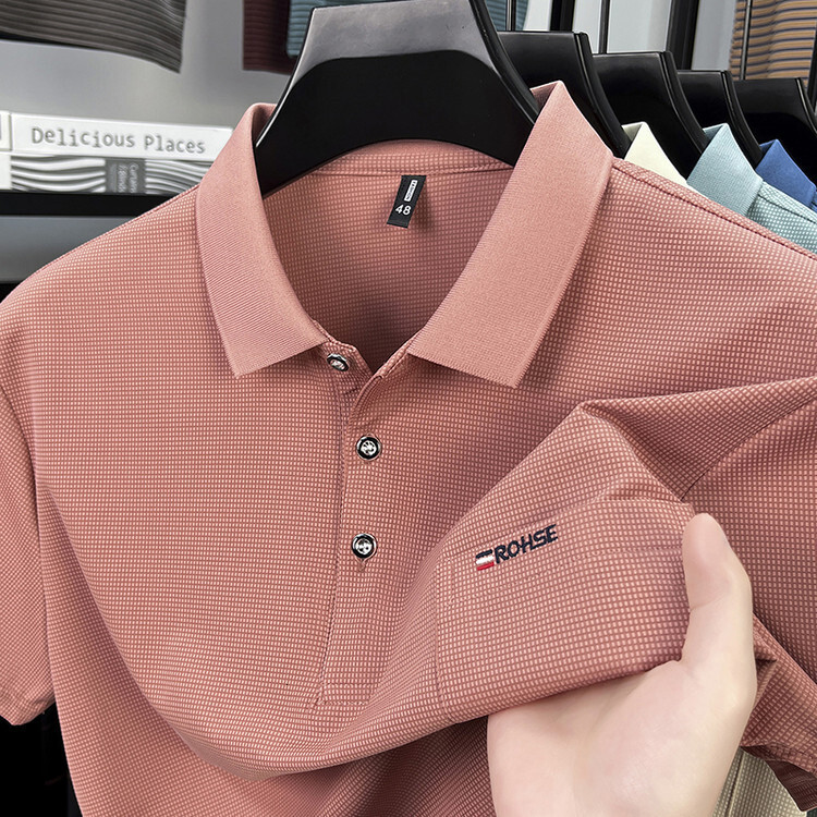 Summer New Men's Cotton Short-sleeve T-shirt High-end Polo Shirt With Turn-down Collar Loose Fit Designer T-shirt Polo Designer Hoodie Casual Wit