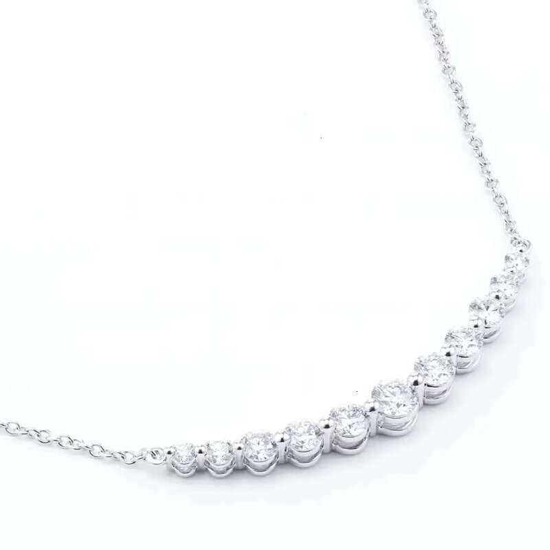 Experience Elisa Beads Luxury Blue Sapphire Moissanite Pendant 925 Silver Necklace Fine Jewelry Both Sexes