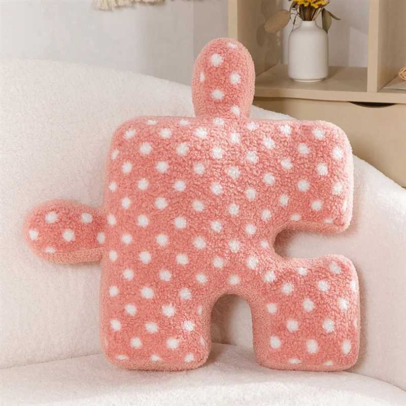 A45Z-Irregular Puzzle Cushions Polka Dot Pillows Plush Pillows That Can Be Used For Games Sofa Bed Decorations H260323
