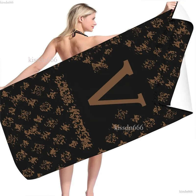 Large towel, designed by top European designers, comfortable and portable bathtub, all letter printing, beach wholesale