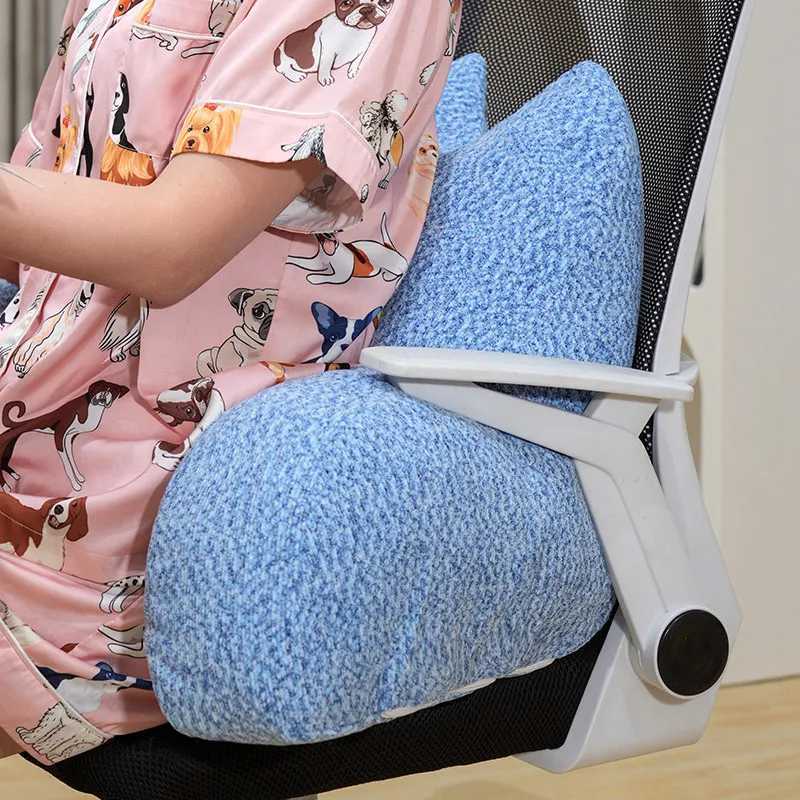 Cotton Cat Waist Rest Office Sedentary Chair Backrest Mattress Bedside Reading Soft Bag Backrest Camping Futon Flower Pillow H260323